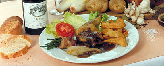 Confit de canard pommes landaises