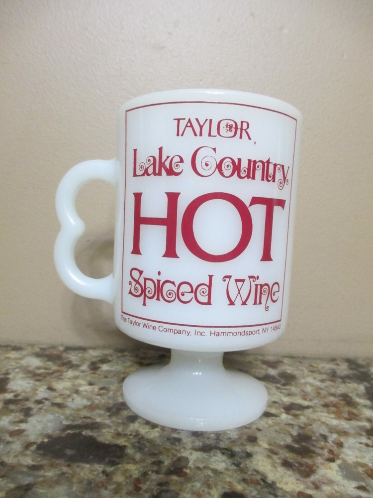 Vintage Taylor Lake County Hot Spiced Wine Milk Glass Pedestal Mug – New York