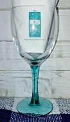 1995 Temecula Valley Wine Festival Green Stem Glass 6.625&Prime; New & Nouveau Tasting