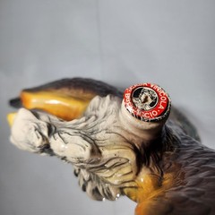 RARE Barsottini Bald Eagle Whiskey Decanter 1970 Ltd. Ed. Vino Rosso 1976 BANFI