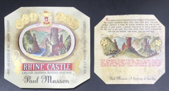 3 VTG Original Paul Masson California Sparkling Burgundy Cuvee Rouge Wine Labels