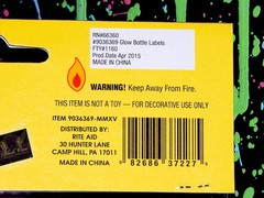 HALLOWEEN GLOW BOTTLE LABELS wine liquor vampire blood zombie witch potion RARE