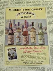 1965 Meier&rsquo;s Five Great Wines Burgundy Rose Chablis Sauternes Vintage ad