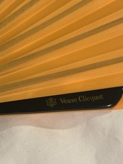 Vintage Veuve Clicquot champagne fan with Dustbag. RARE. New.