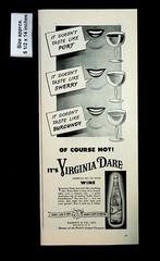1945 Virginia Wine American Red White Century Old Vintage Print Ad 34102