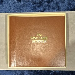 Sheaffer Eaton Textron Wine Label Register 1985 Brown Genuine Leather Original