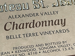 Mint 1979 Gold Chateau St Jean Chardonnay Napa Sonoma Wine Label Mini Poster