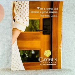 2023 Caymus Vineyards Napa Valley Cabernet Sauvignon 2 Page Print Ad