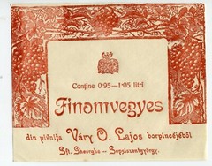 Transylvania 1920s Sf.Gheorghe Sepsiszentgyörgy, »Finomvegyes » old org.wine label