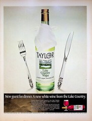 1968 Taylor New York State Lake Country White Dinner Wine Vintage 1960s Print Ad