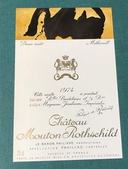The 1974 Chateau Mouton Rothschild (Specimen) – Label By: Motherwell
