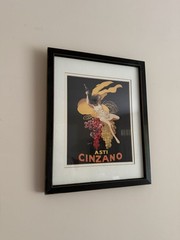 Asti Florio Cinzano Cappiello Giclee Print Framed Vintage Advertisement 11 x 14