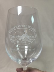 8.5&Prime; Fredricksburg Winery Fredricksburg TX Founded 1996 Wine Glass
