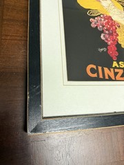 Asti Florio Cinzano Cappiello Giclee Print Framed Vintage Advertisement 11 x 14