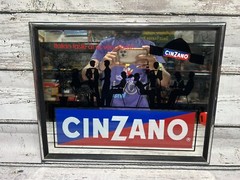 VTG Cinzano Wine Italian Taste At Its Very Finest Wall Hanging Mirror Sign