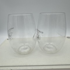 2 GRGICH HILLS Estate Plastic Poolside Wine Tasting Glasses NAPA Vineyard