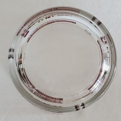 Vtg CANTINE LEONARDO DA VINCI ITALY WINERY GLASS PROMOTIONAL ASHTRAY 4&Prime;
