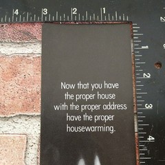 1983 Sambuca Romana « Proper House Warming » B&W Original Vtg Print Ad