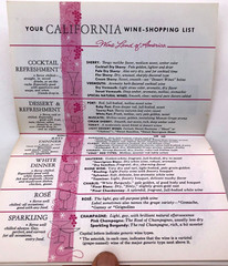 California Wine VINTAGE Booklet San Francisco GUIDE TO WINES Wine Land America