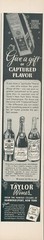 1941 Taylor Wines Holiday Cheer Stars Night Sky Captured Flavor Vtg Print Ad L9