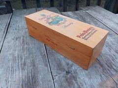Vintage Carlos I Brandy Pedro Domecq Wood Box Bottle Holder Keepsake BOX ONLY