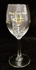Wilson Creek Winery – Temecula, California – Wine Glass – Gold Artwork 7&Prime; Tall *