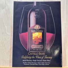 1992 Brunello di Montalcino Wines Castello Banfi Vintage Print Ad