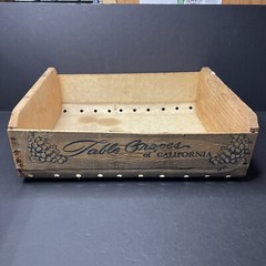 Antique c1920s Radovich Herrick-Park Ranches Delano California Wood Grape Crate