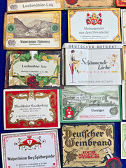 Esquisite 1920s Germany Wine Bottle Label Collection Lot Vintage Antique