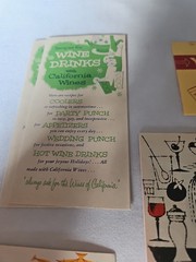 Vintage Lot Of 8 Brochures/Recipe Booklets For California Wines USA