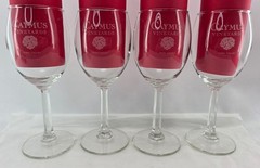 Caymus Vineyards Wine Glass Set of 4 Napa Valley California Stemware 6.75&Prime; Tall
