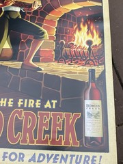 Vintage24x18 Redwood Creek Wine Art Poster Advertising, Warm and Inviting#1