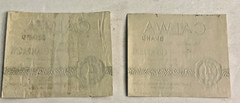 VTG CALWA Brand California Champagne Sparkling Wine Label Guasti CA 1960s LOT 2
