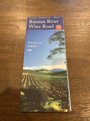Russian River Wine Road Wine Country Map 1995