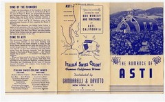 The Romance of ASTI Brochure Italian Swiss Colony Famous California Wines 1930&rsquo;s