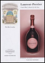 Laurent Perrier champagne PRINT AD 2019 drawing of The Ritz London
