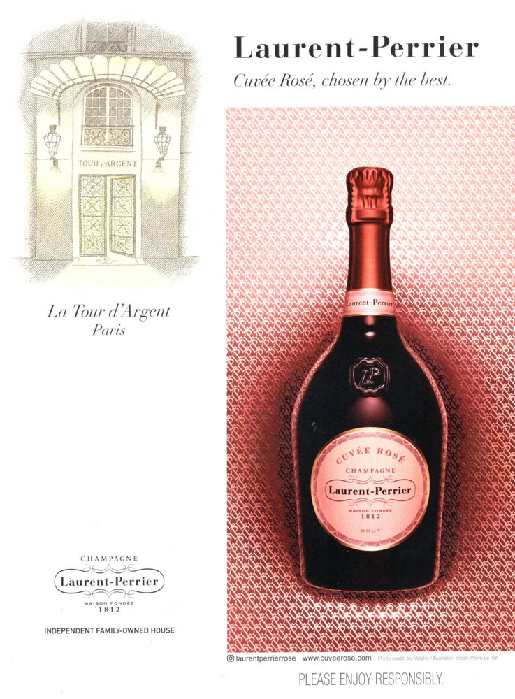 LAURENT-PERRIER CHAMPAGNE AD #4 RARE 2019 OUT OF PRINT