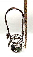 Metal Wine Bottle Holder Grapevine Designs Braided Wire