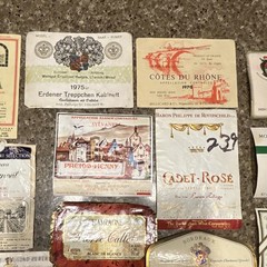 Calvet Rothschild Sichel Pierre Callot Tytl Vintage Original Wine Label Lot