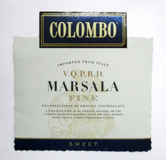 Vintage Colombo Marsala Fine Sweet Italian Wine Bottle Paper Label Collectible