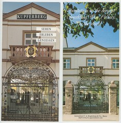 Kupferberg Sparkling Wine Cellars brochures (2) Mainz, Germany 1991