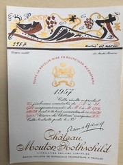 The 1957 Chateau Mouton Rothschild (Specimen) – Label By: Andre Masson
