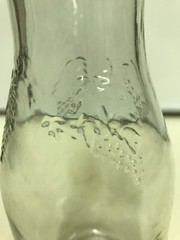 JFJ Winery Wine Carafe 24.5 Ounce F-965 Embossed Grapes Design Ceres California