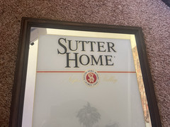 19X25 » SUTTER HOME WINERY SINCE 1890 NAPA VALLEY WINE BY GLASS OR BOTTLE SIGN