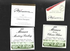 Lot of 4 different Wine bottle labels #10