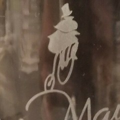 Yvon Mau de Bordeaux – France – Wine Glass – White Artwork – 6-1/2&Prime; from 1980&rsquo;s