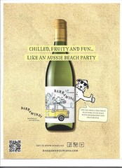 Barramundi Wine Print Ad, Chilled Fruity and Fun, Australian Wine Print Ad