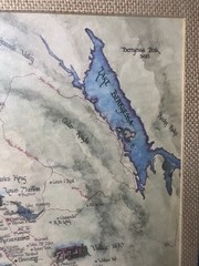 VTG 1983 Map NAPA Valley Wineries Oceana Maps Northern California 20”x16” FRAMED