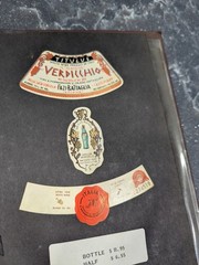Vintage Restaurant Wine Book Menu-40 Labels