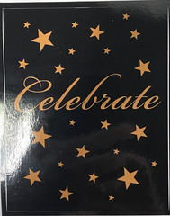 Wine Bottle Labels Novelty Decorative, 2 New Years & 2 Celebrate, Party Time Fun